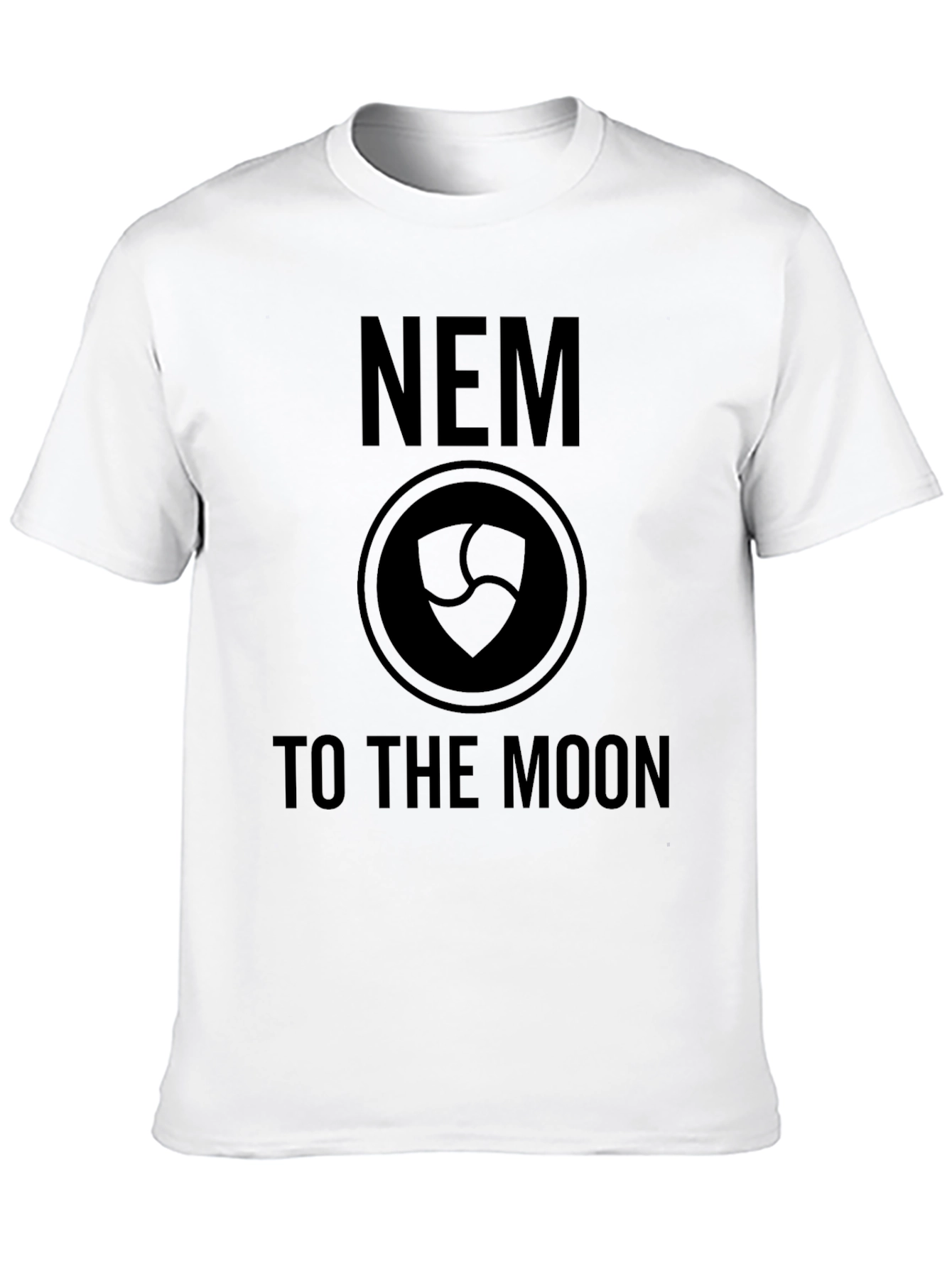 NEM Crypto To The Moon Black T-Shirt