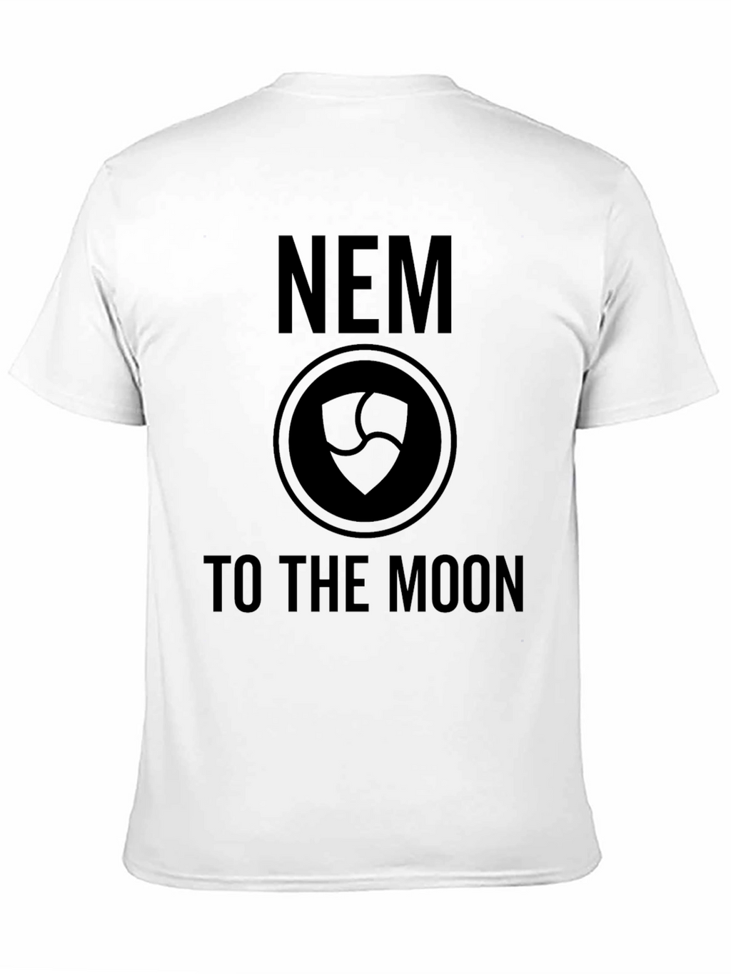 NEM Crypto To The Moon Black T-Shirt