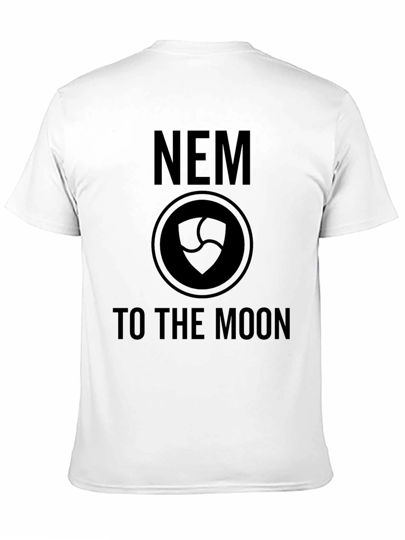 NEM Crypto To The Moon Black T-Shirt