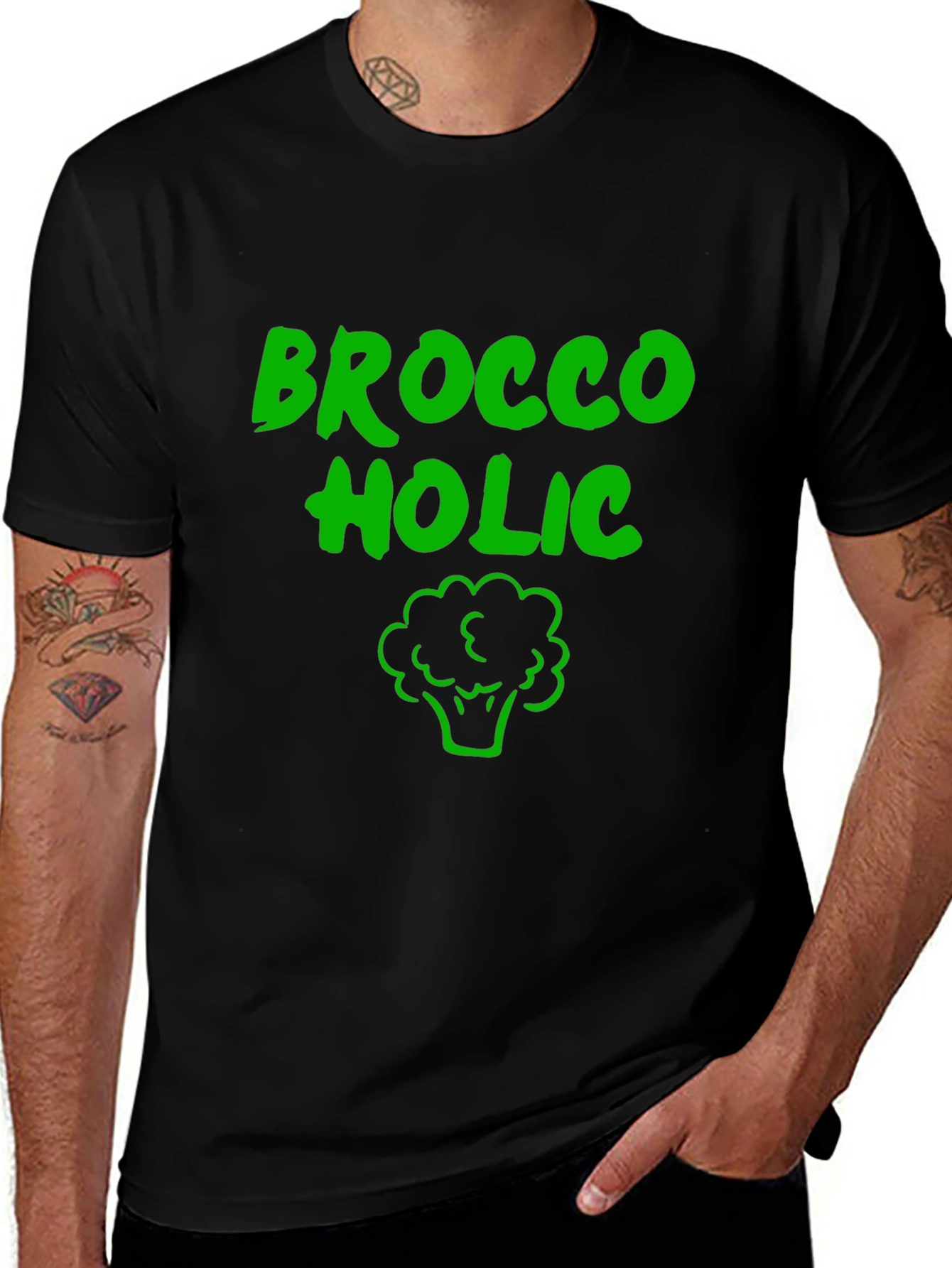 Broccoholic T-Shirt - Funny Broccoli Lover Tee