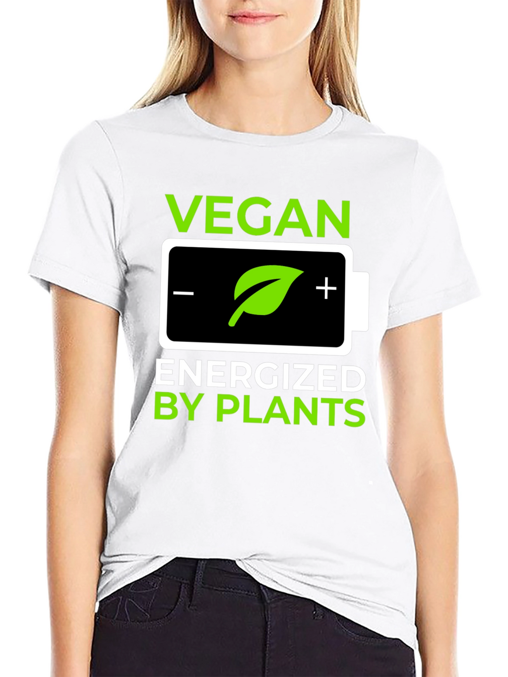 Vegan Energized By Plants Graphic T-Shirt