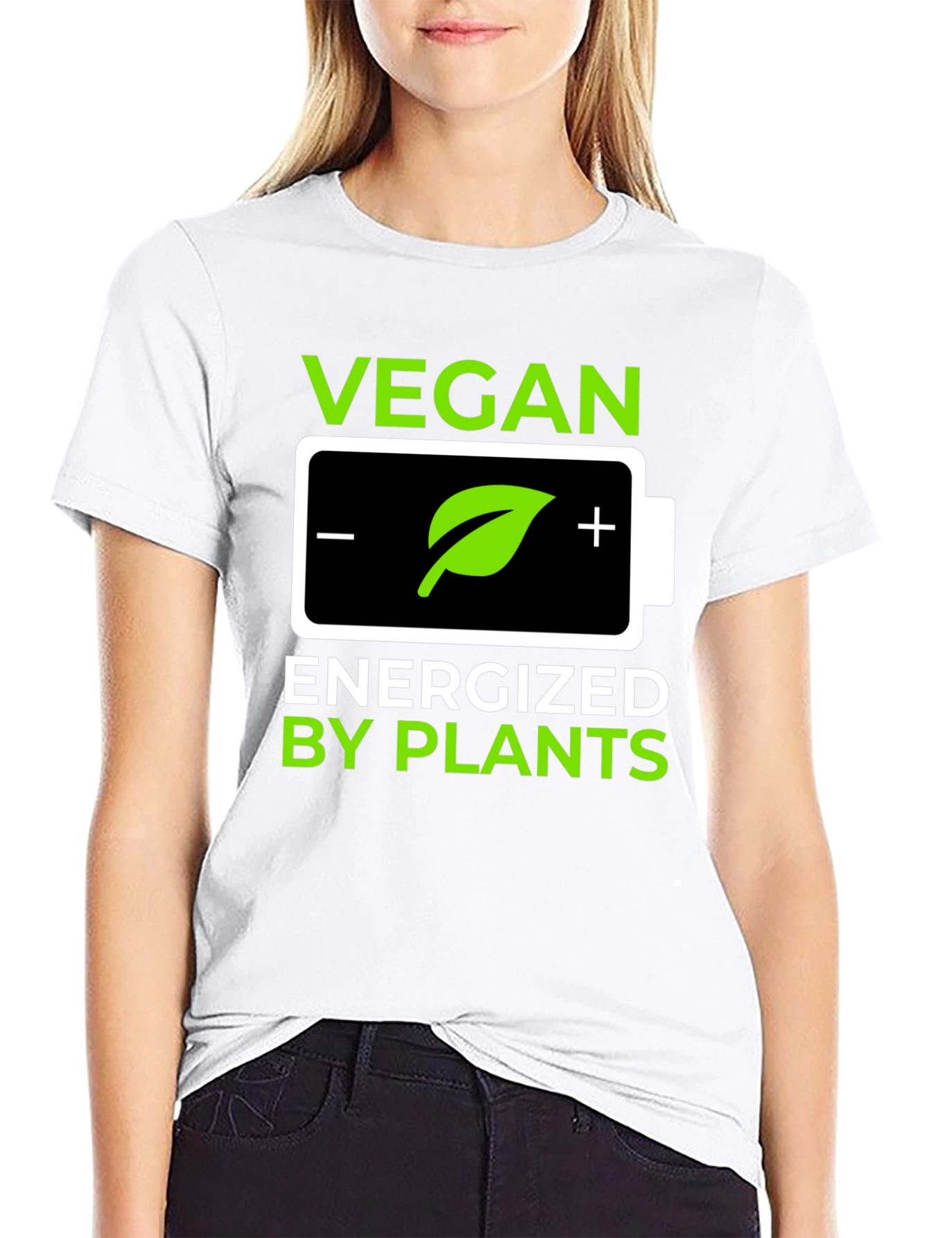 Vegan Energized By Plants Graphic T-Shirt