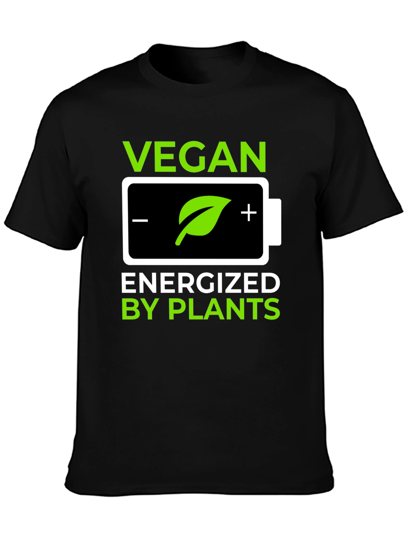 Vegan Energized By Plants Graphic T-Shirt
