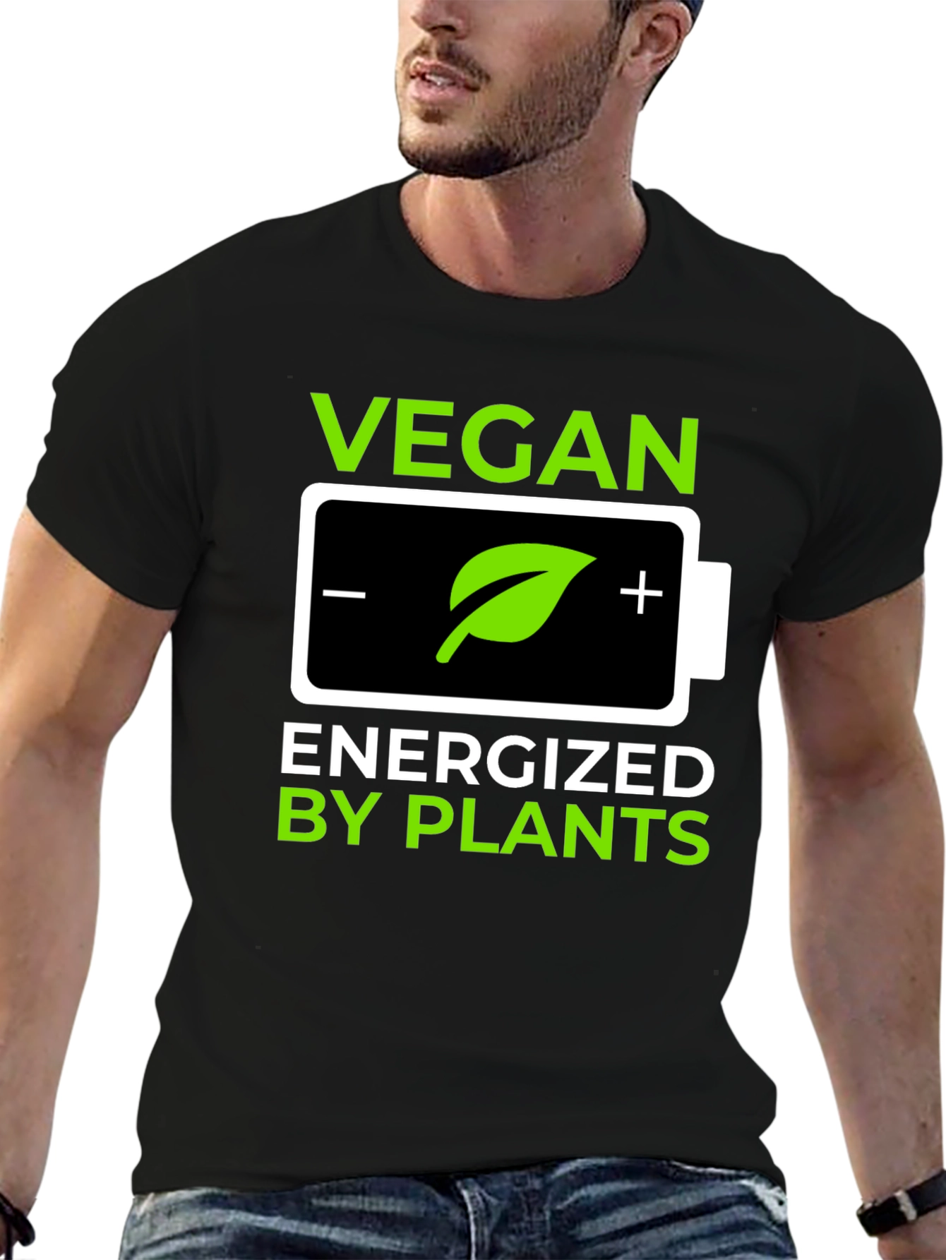 Vegan Energized By Plants Graphic T-Shirt