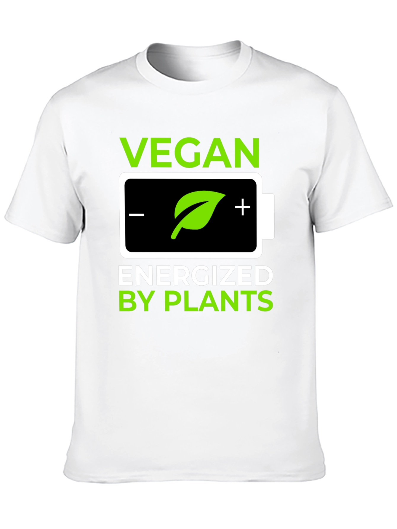Vegan Energized By Plants Graphic T-Shirt