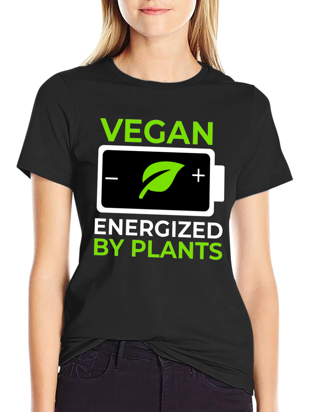 Vegan Energized By Plants Graphic T-Shirt