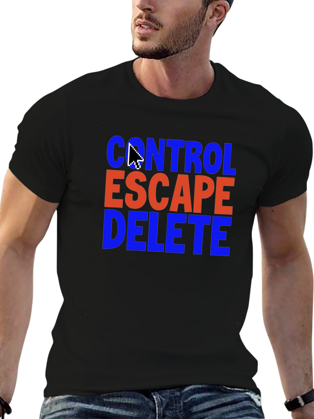 Control Escape Delete T-Shirt - Gamer Programmer Gift