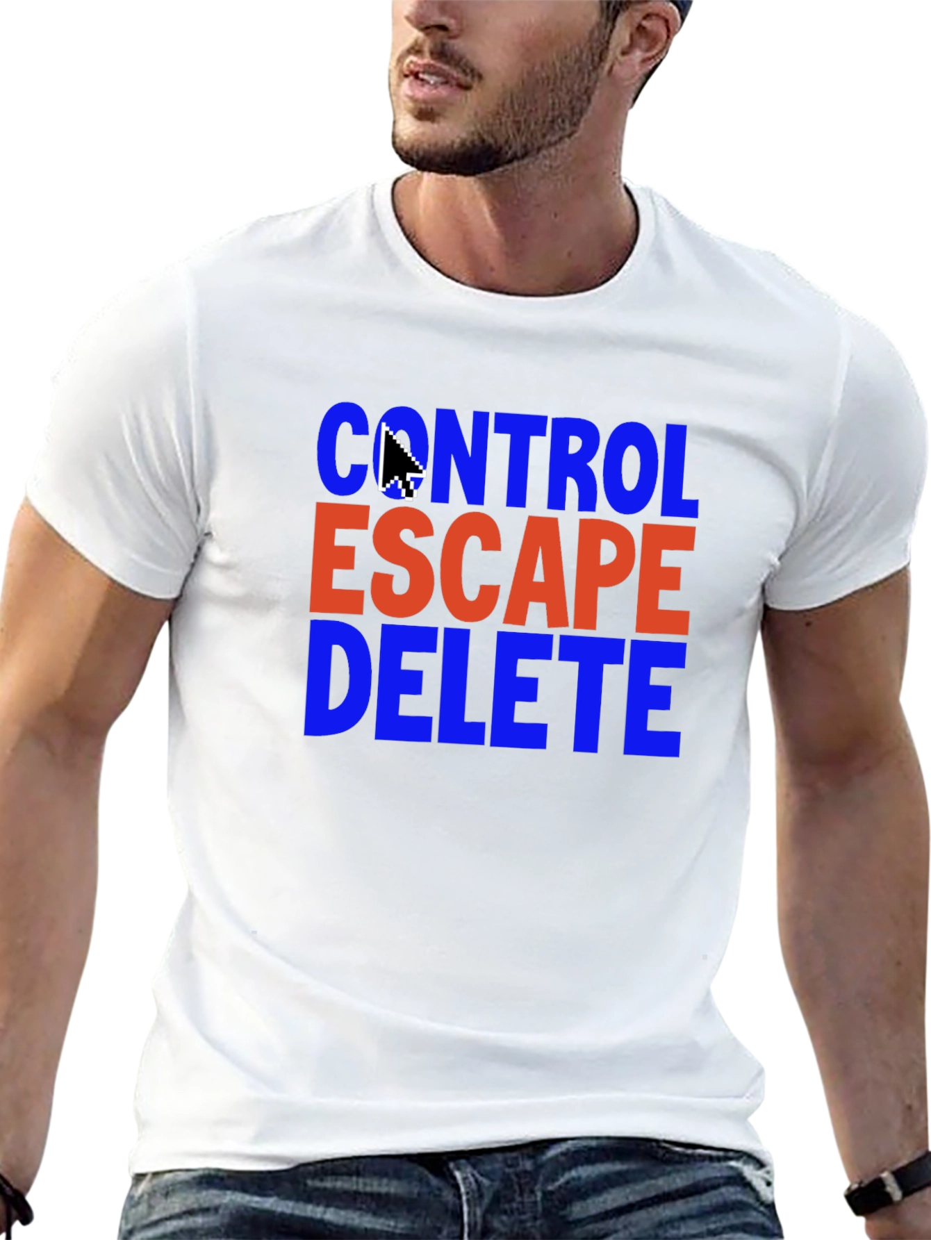 Control Escape Delete T-Shirt - Gamer Programmer Gift