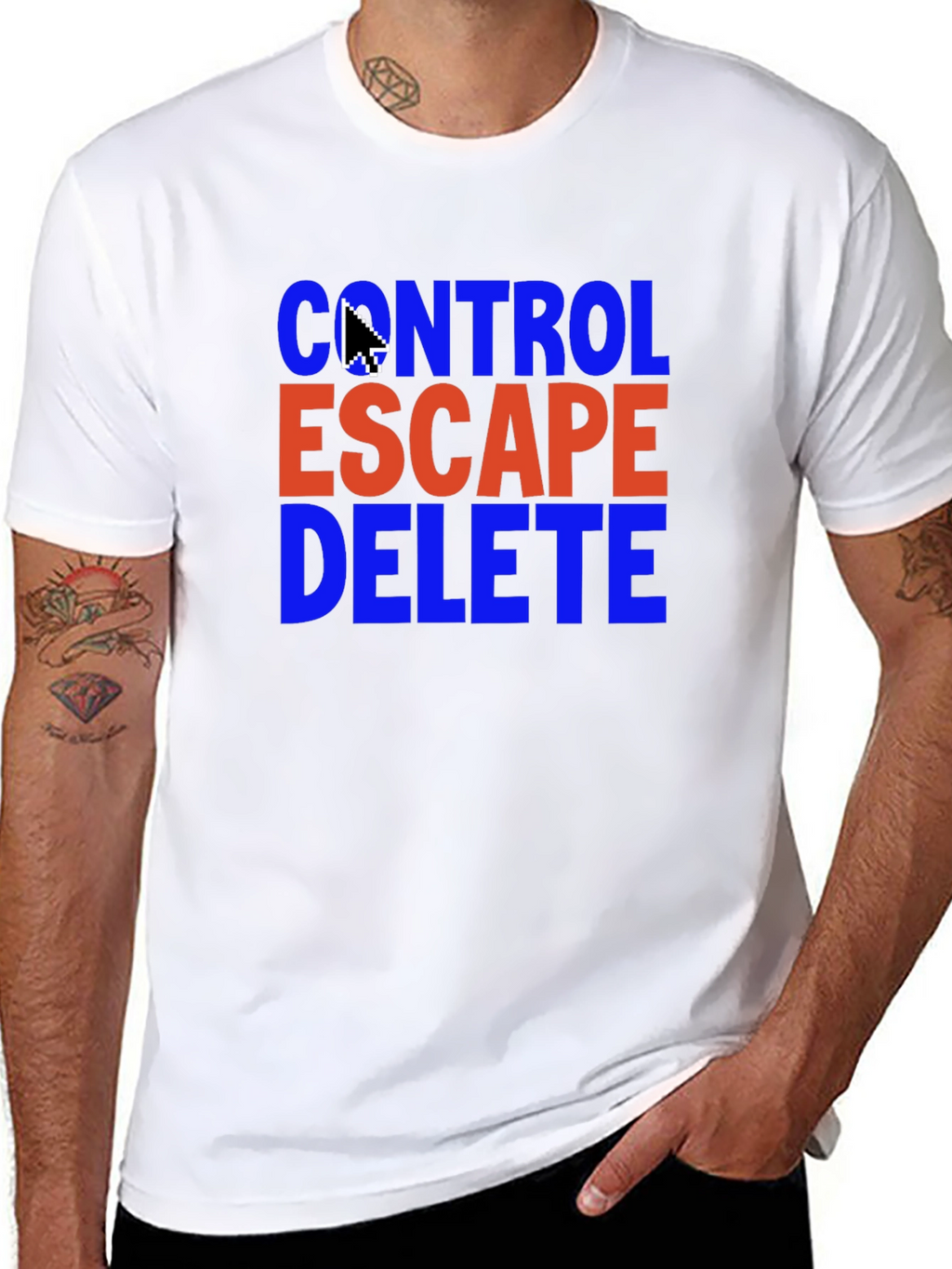 Control Escape Delete T-Shirt - Gamer Programmer Gift