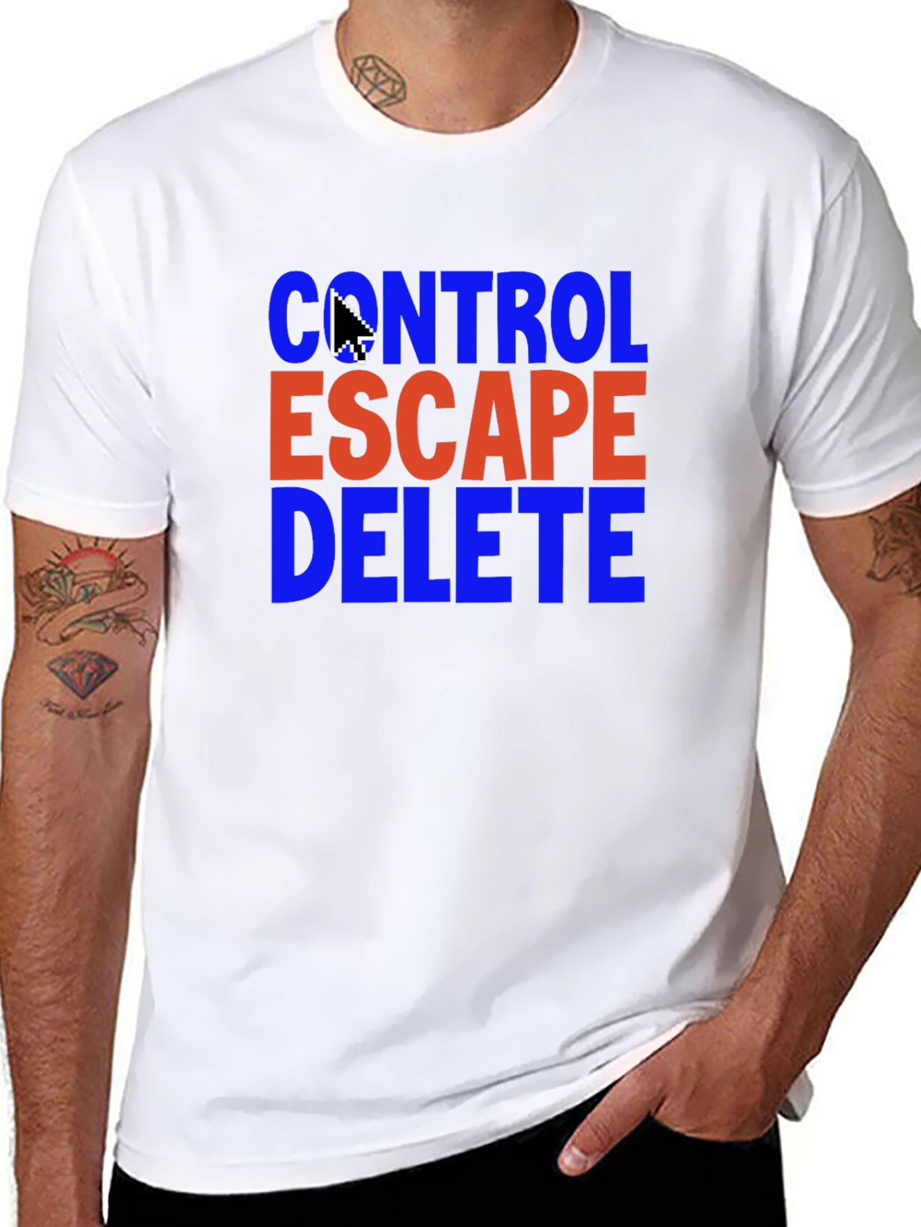 Control Escape Delete T-Shirt - Gamer Programmer Gift