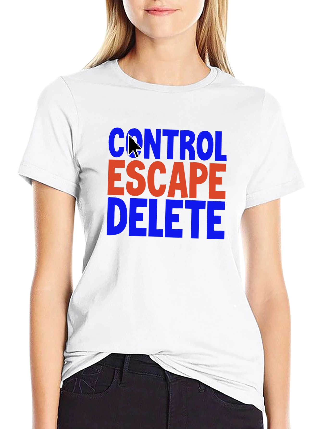 Control Escape Delete T-Shirt - Gamer Programmer Gift
