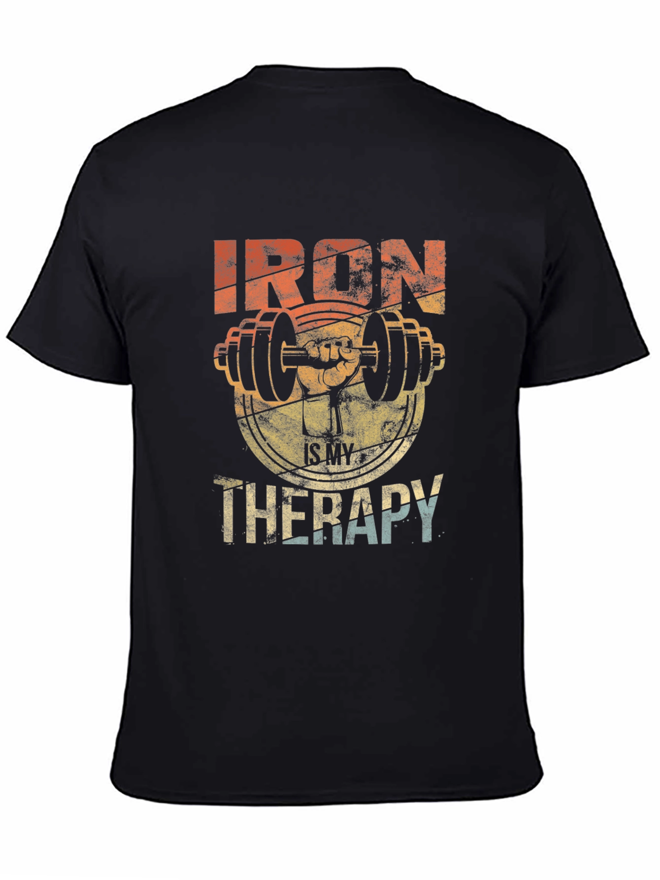 Iron Therapy Graphic Tee - Gym Workout Motivation Shirt