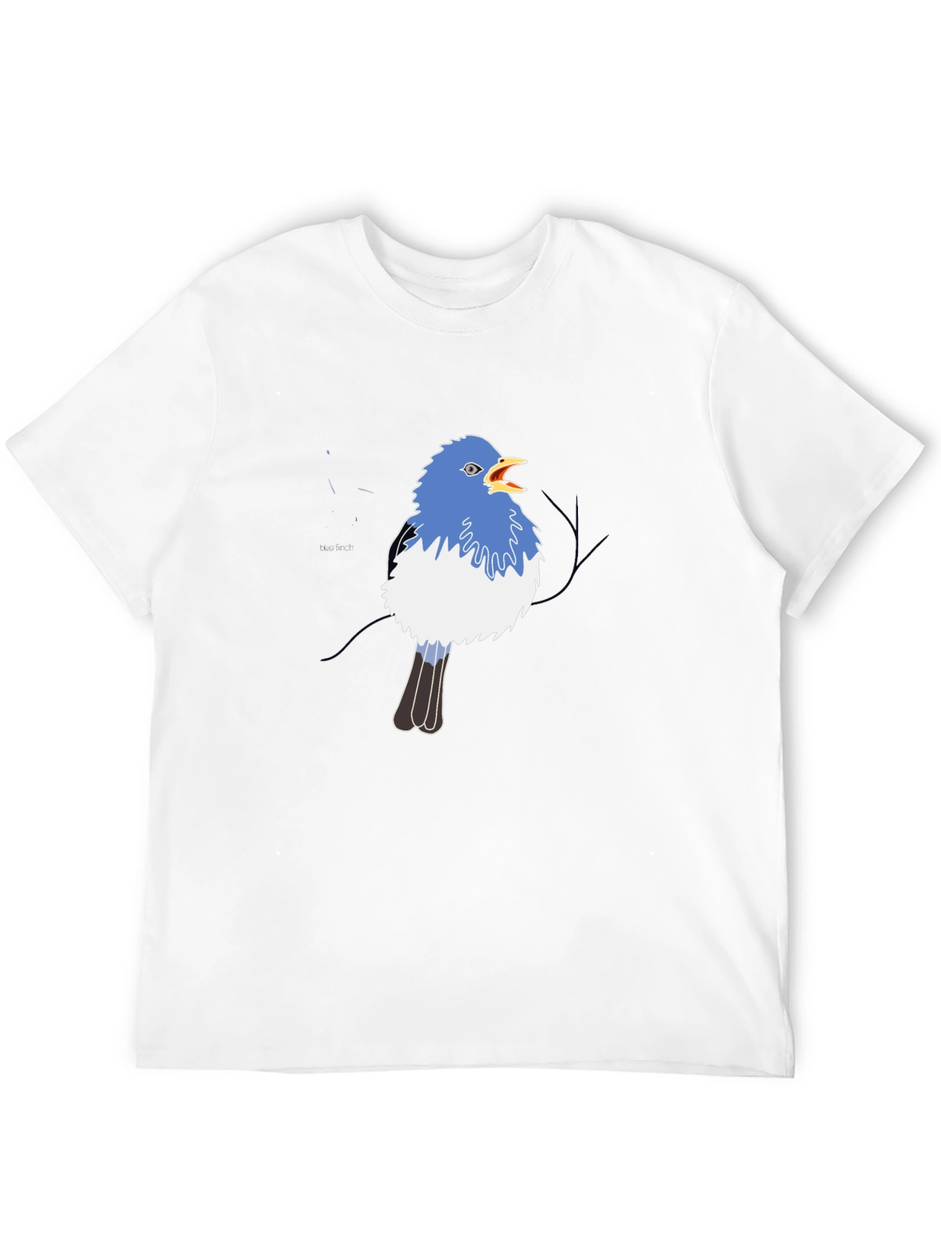 Blue Bird Graphic Black Tee