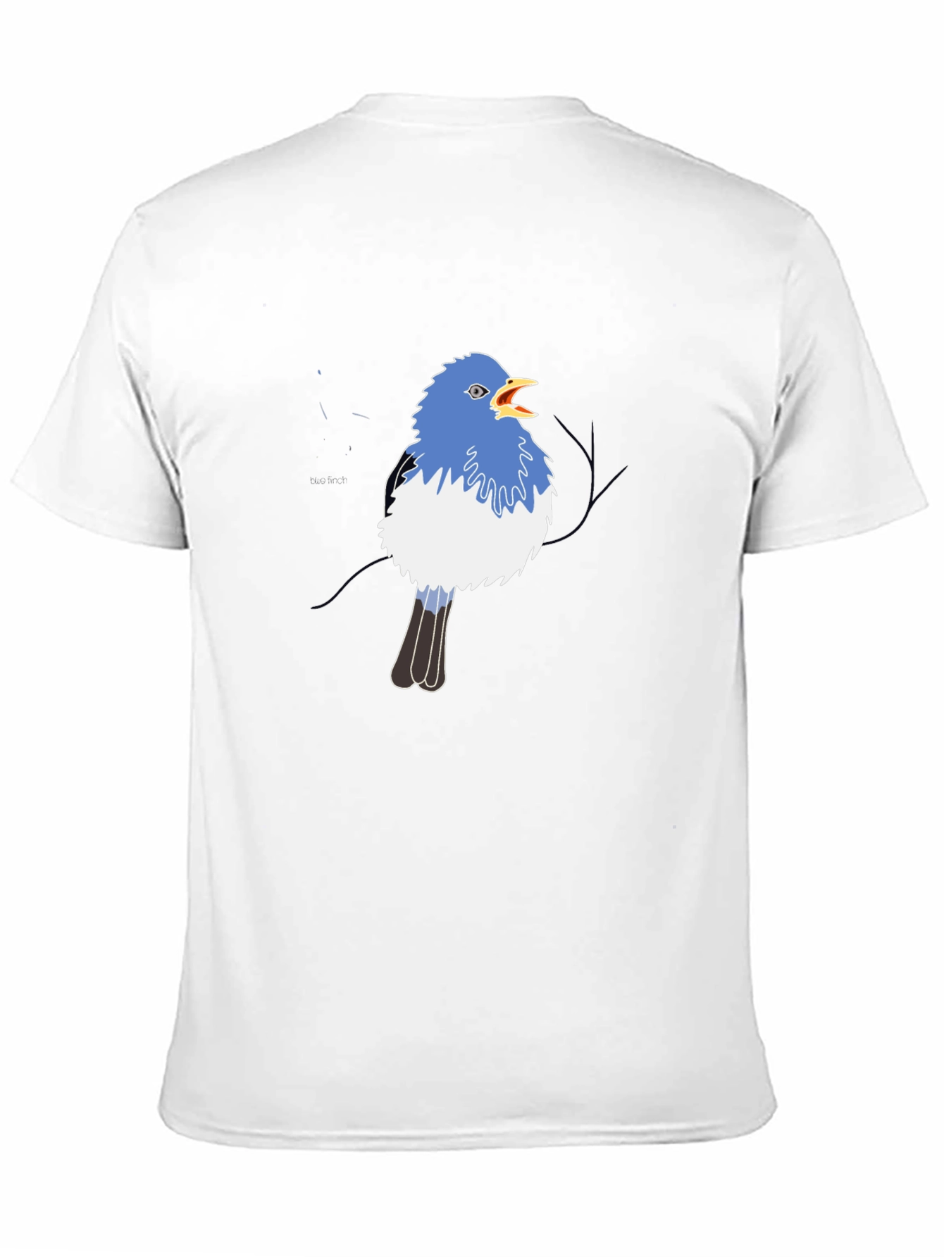 Blue Bird Graphic Black Tee
