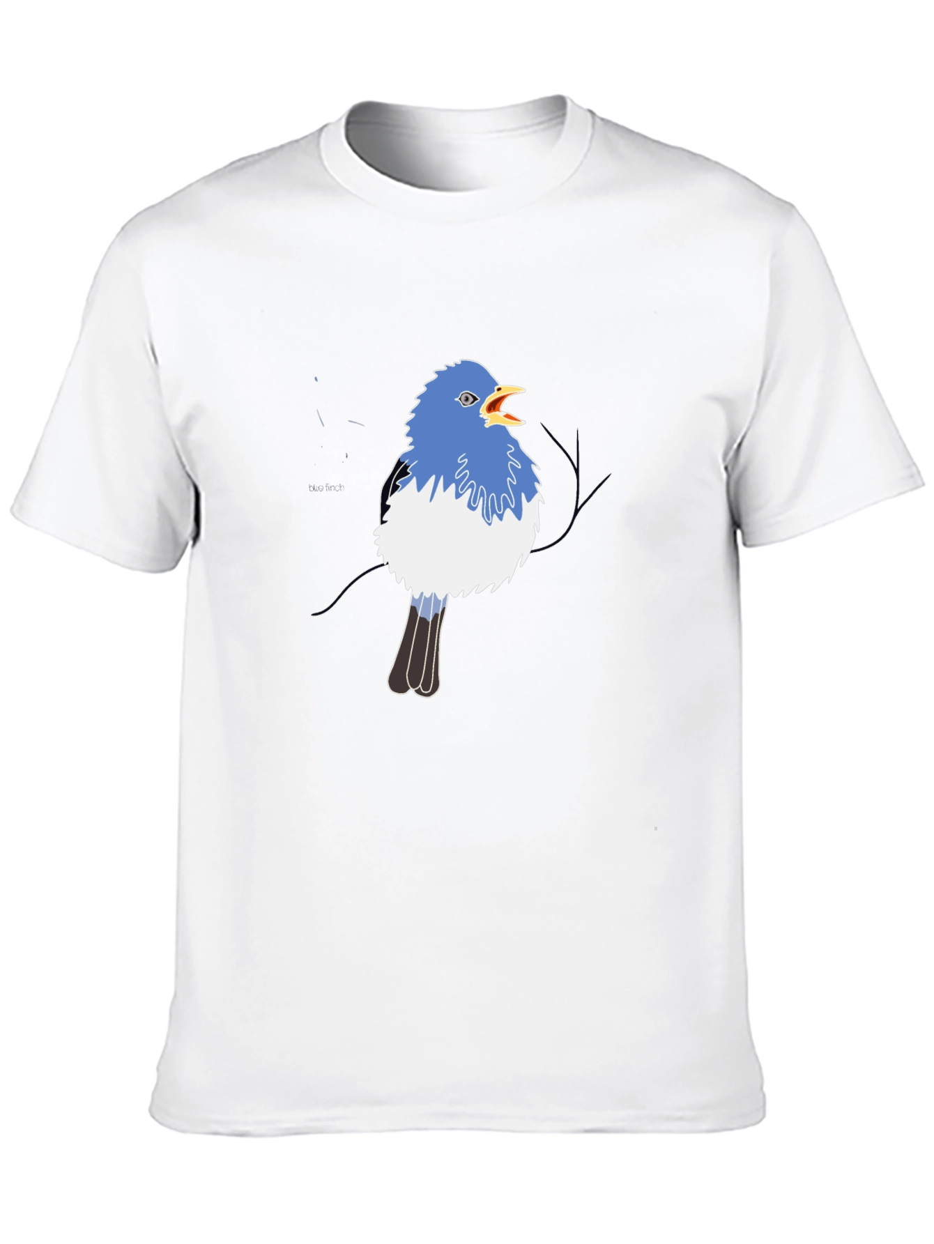 Blue Bird Graphic Black Tee