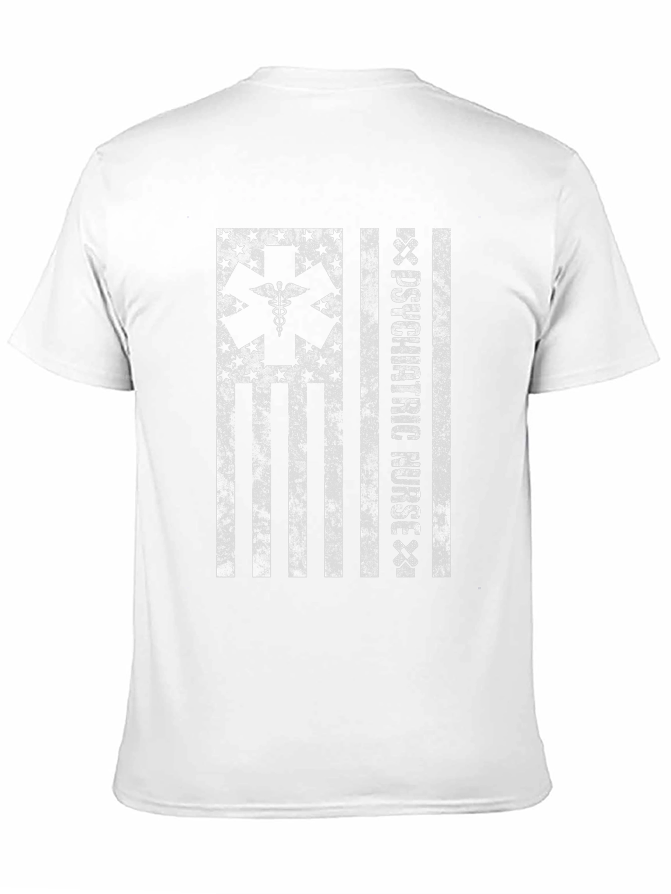 Psychiatric Nurse American Flag Graphic Tee