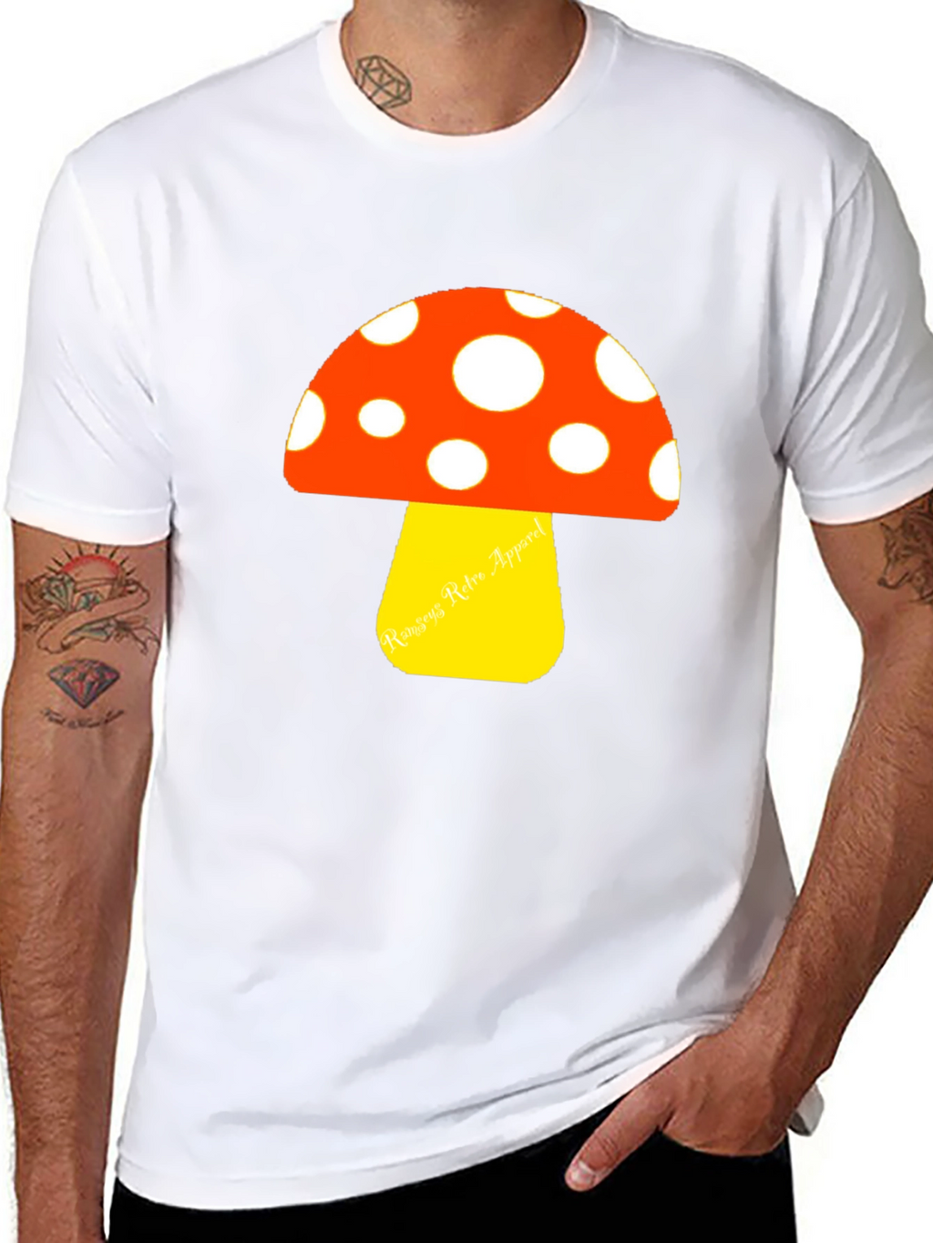 Retro Mushroom Graphic Tee - Funky & Stylish