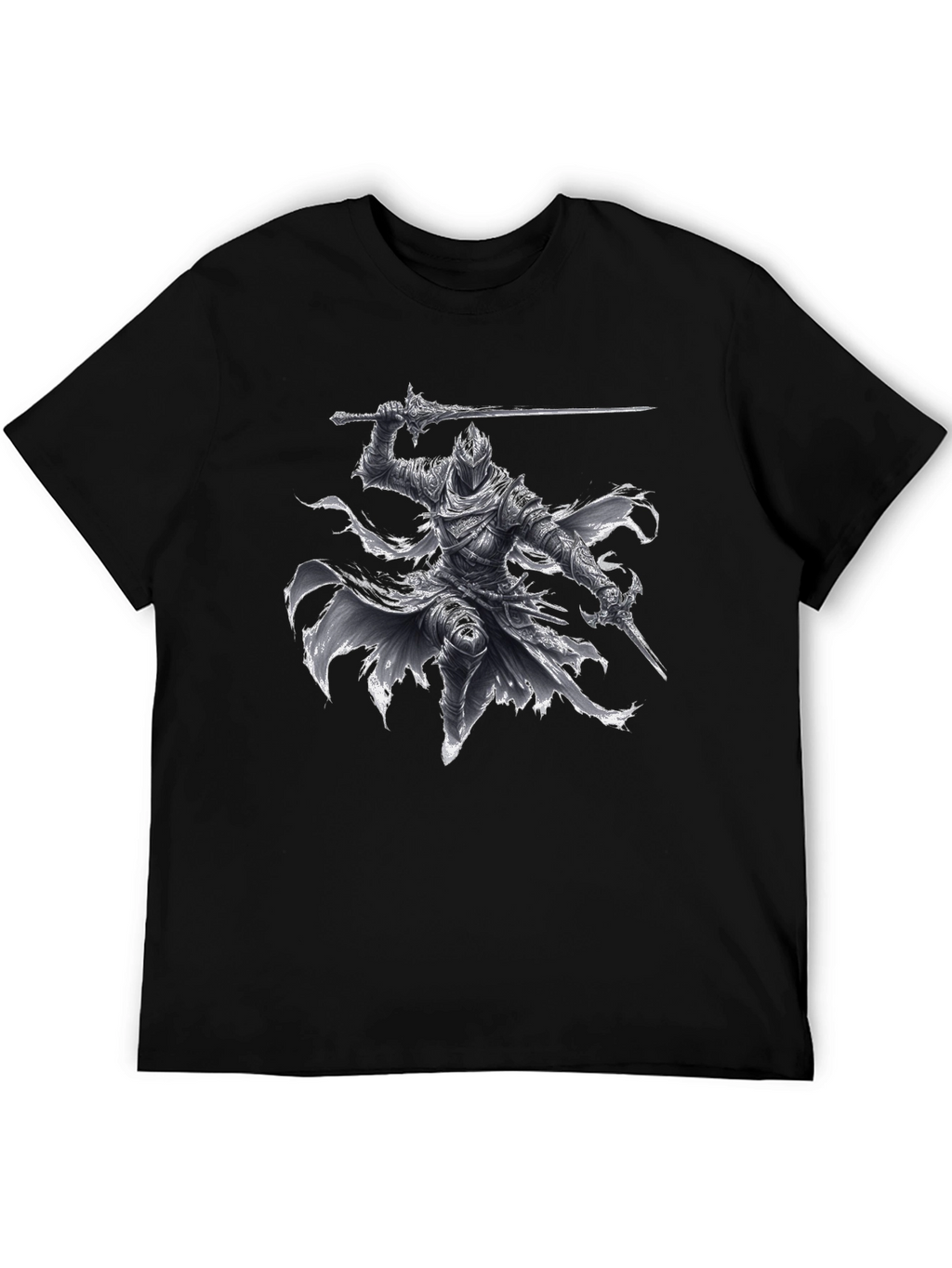 Dark Knight Warrior T-Shirt - Fantasy Graphic Tee