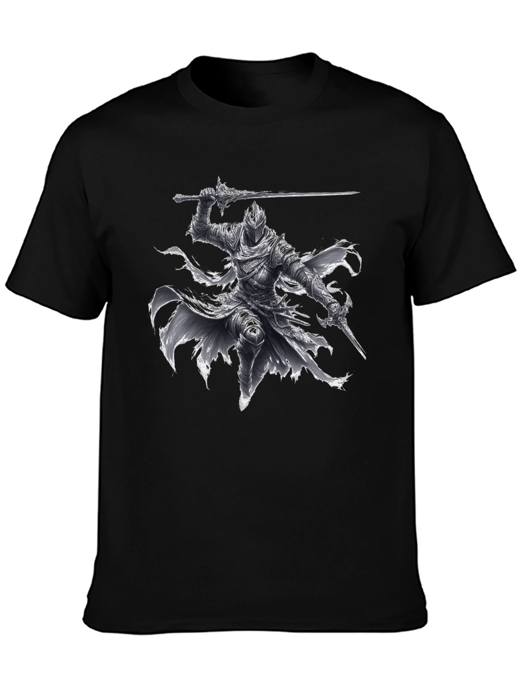 Dark Knight Warrior T-Shirt - Fantasy Graphic Tee