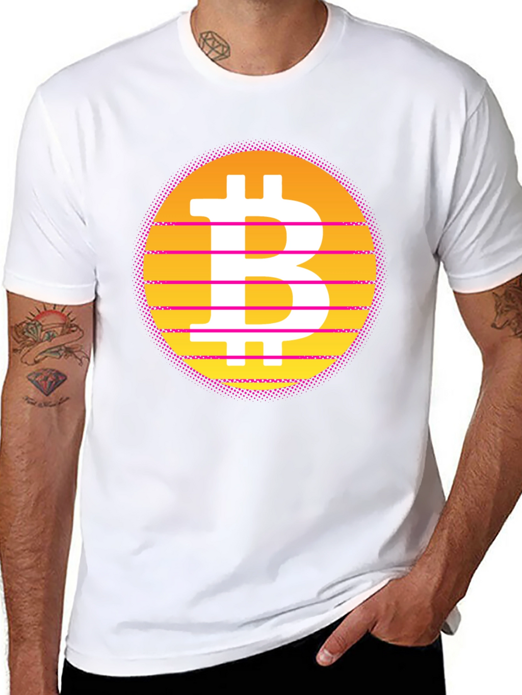 Retro Bitcoin T-Shirt - Black Crypto Tee