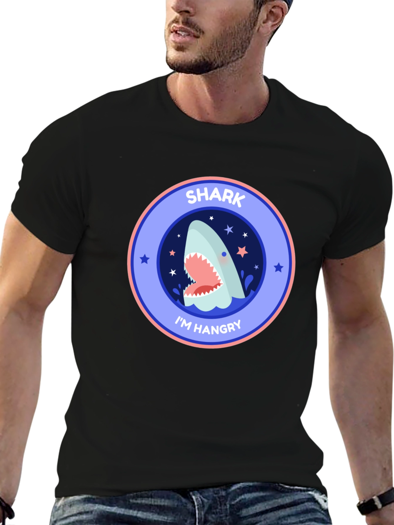 Shark Im Hangry Black T-Shirt