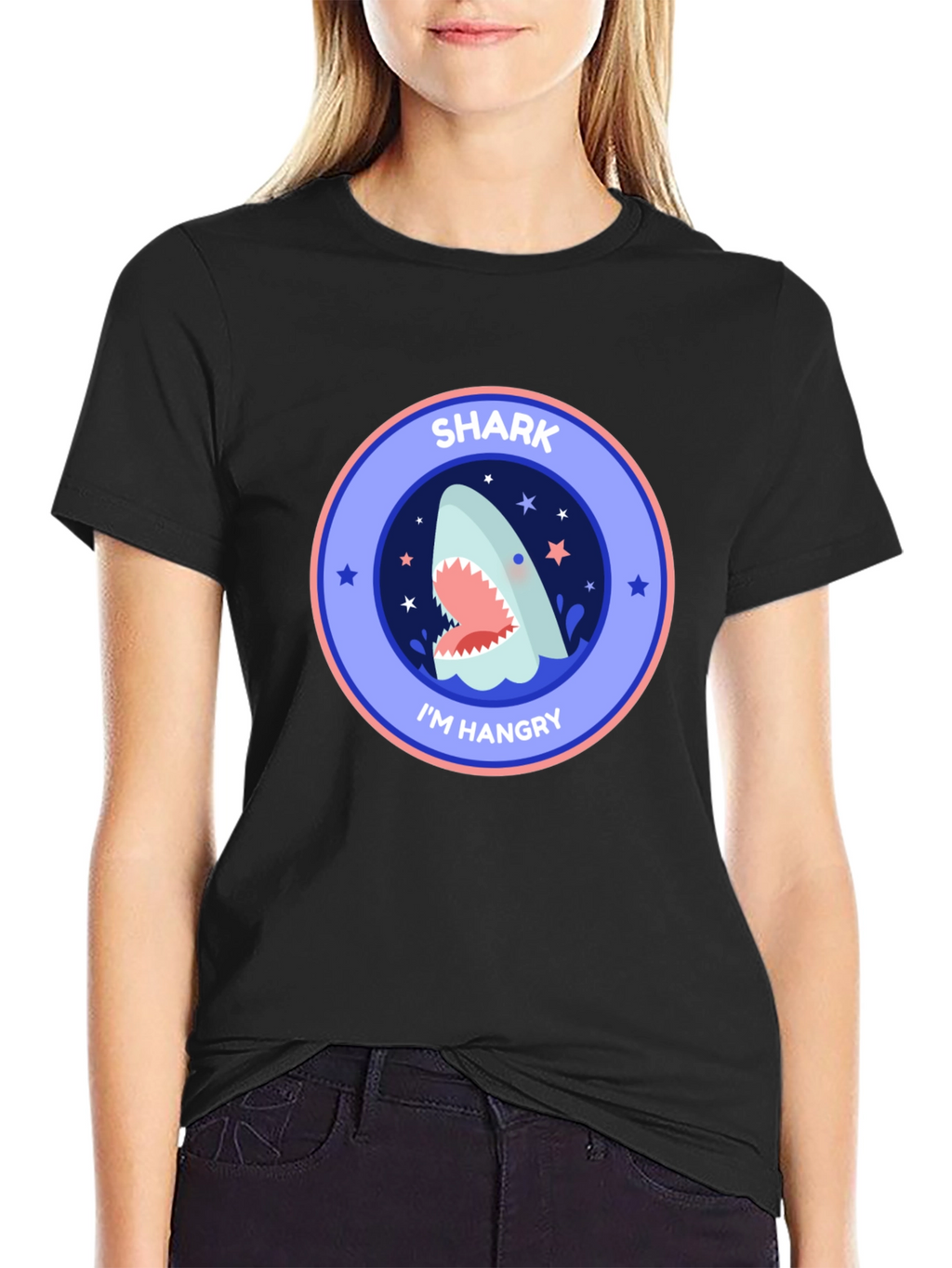Shark Im Hangry Black T-Shirt