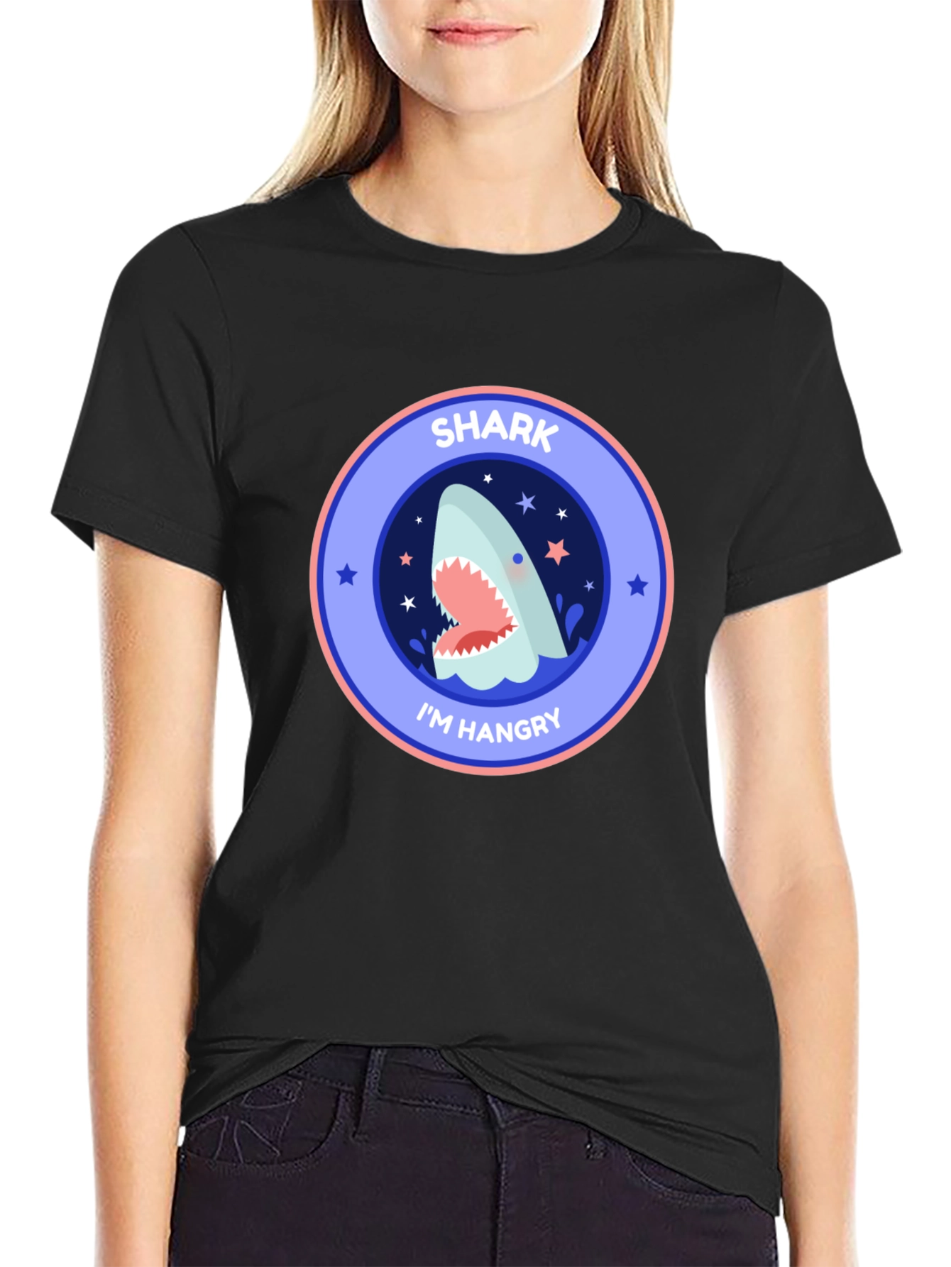 Shark Im Hangry Black T-Shirt