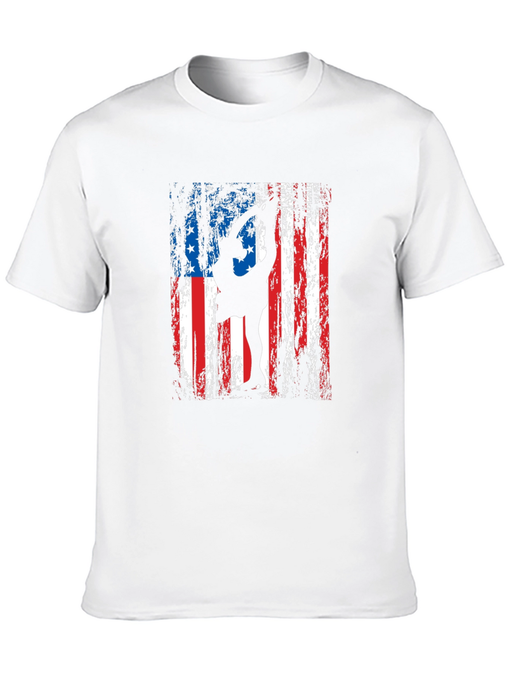 Patriotic Gymnastics T-Shirt - USA Flag Design