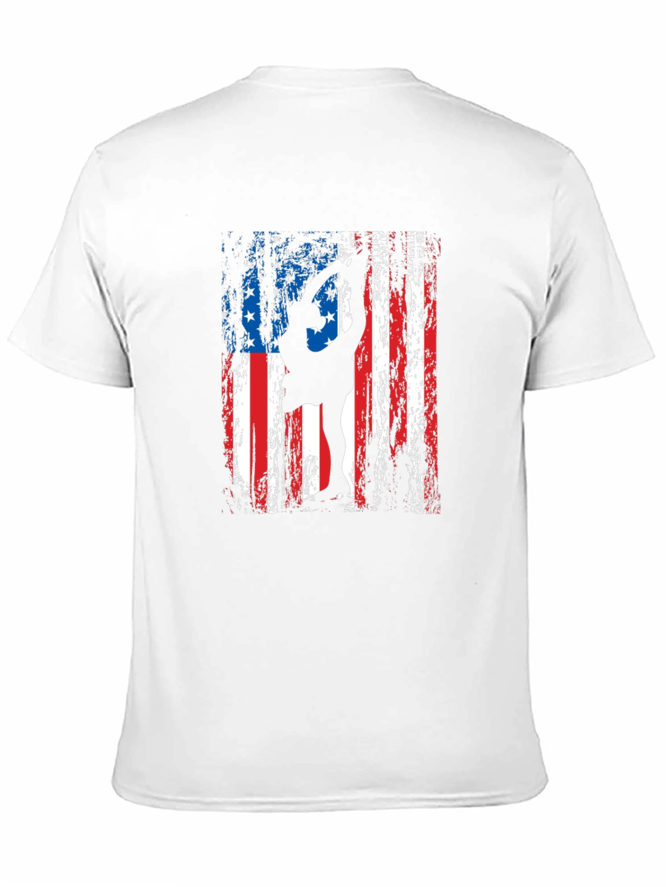 Patriotic Gymnastics T-Shirt - USA Flag Design