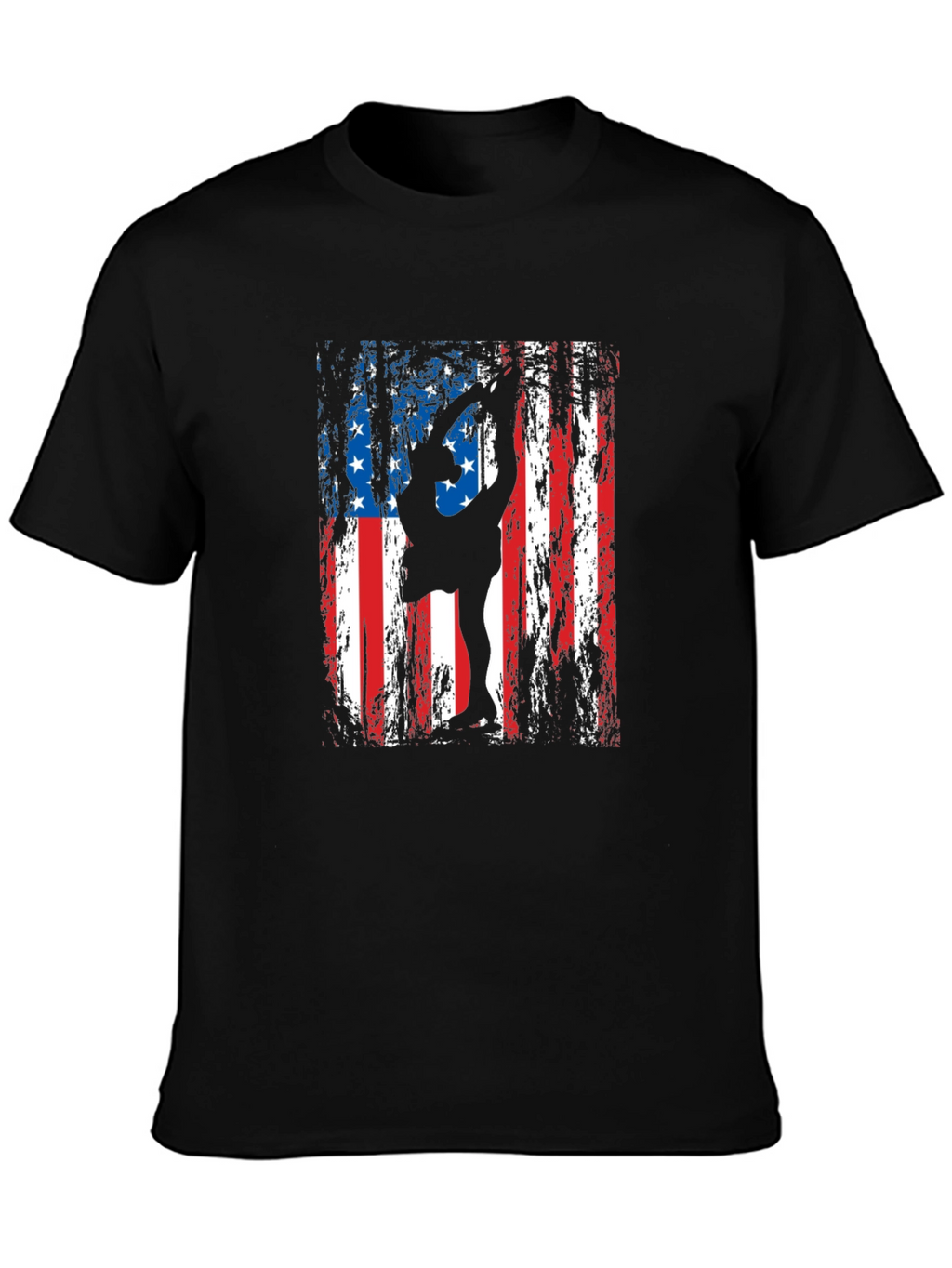 Patriotic Gymnastics T-Shirt - USA Flag Design