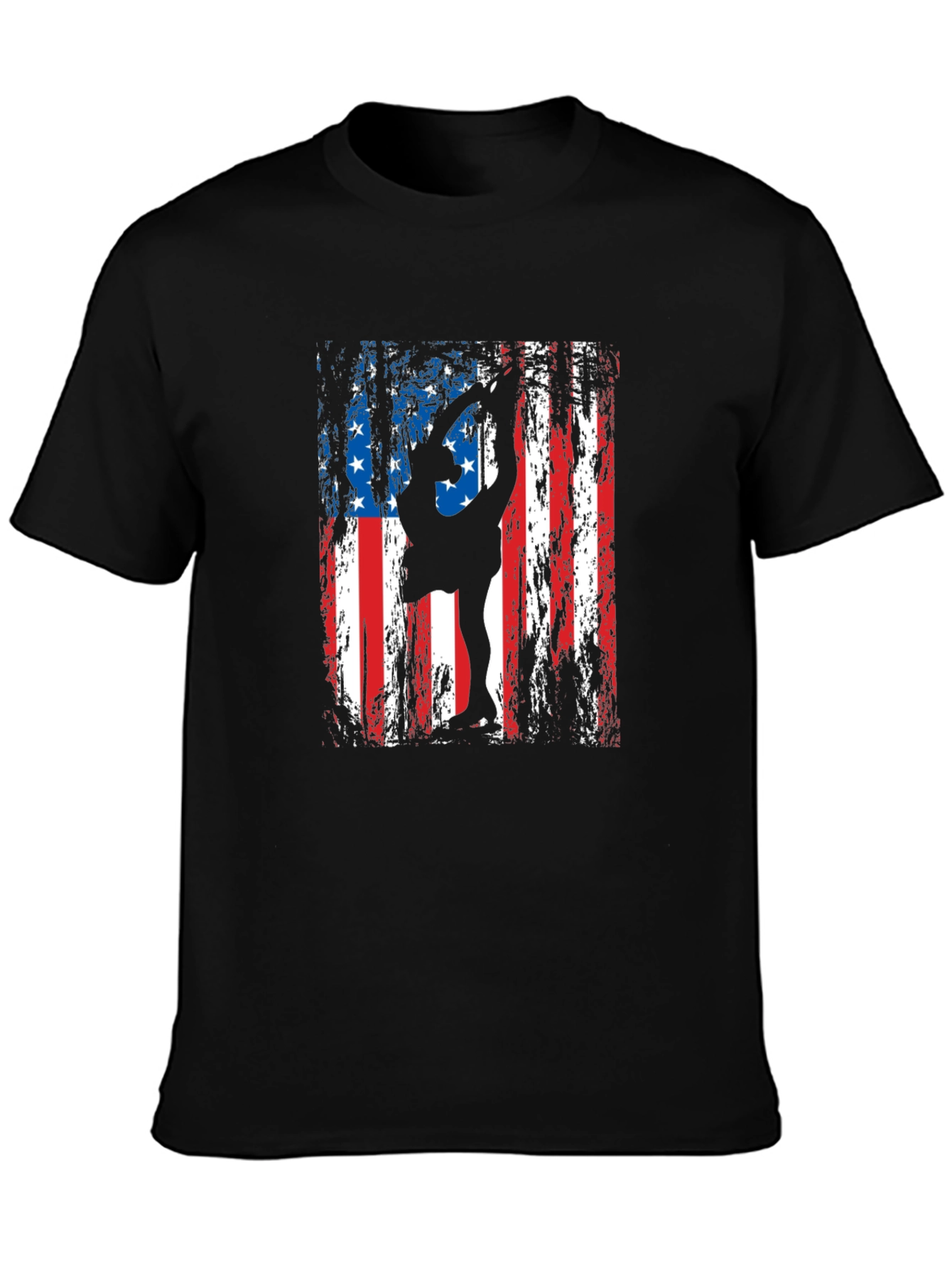 Patriotic Gymnastics T-Shirt - USA Flag Design