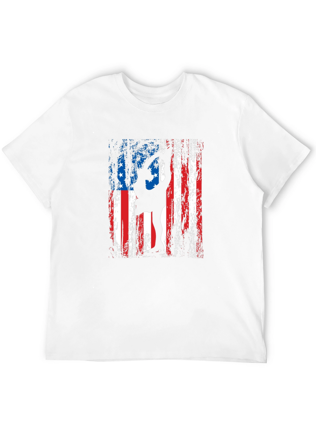 Patriotic Gymnastics T-Shirt - USA Flag Design