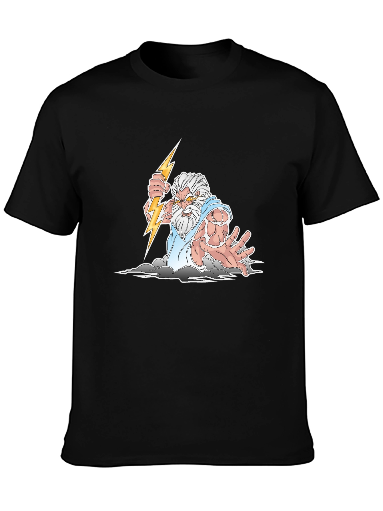 Zeus Graphic Print T-Shirt - Black