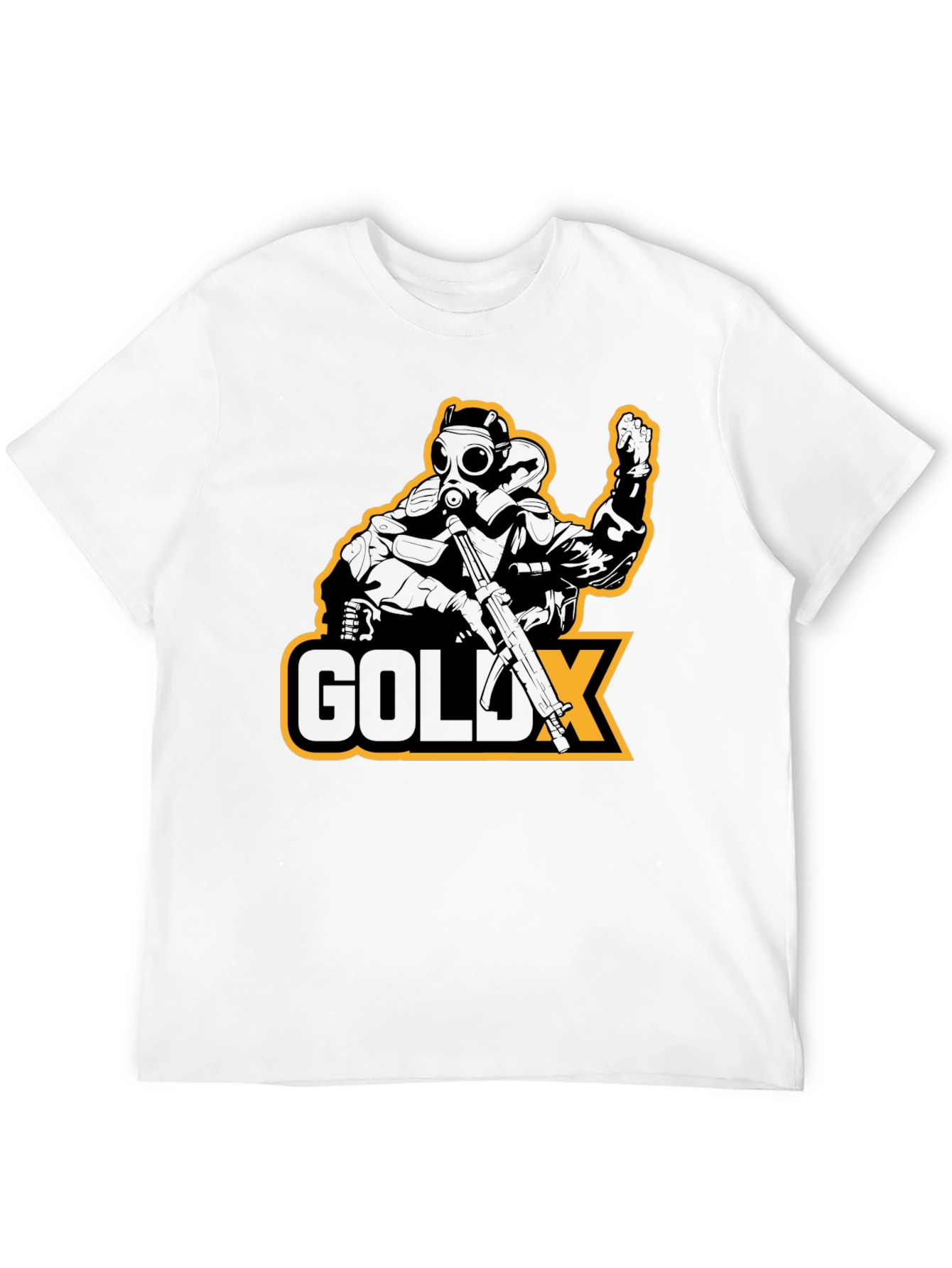 GoldX Soldier Graphic T-Shirt - Black