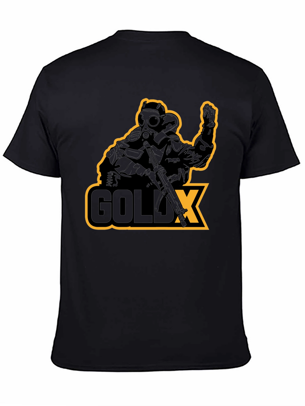 GoldX Soldier Graphic T-Shirt - Black