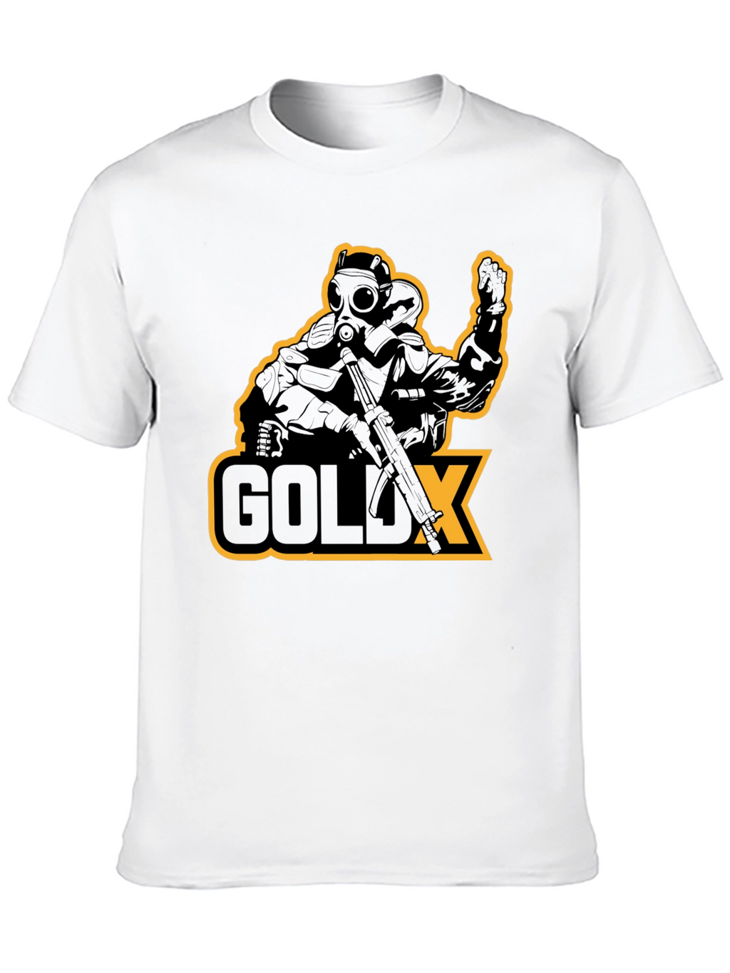 GoldX Soldier Graphic T-Shirt - Black