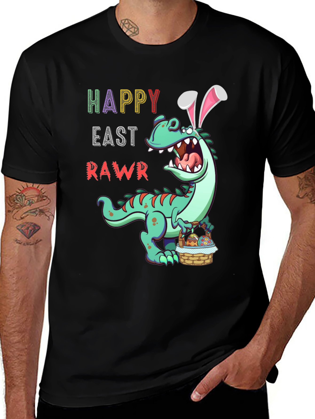 Happy Easter RAWR Dinosaur T-Shirt