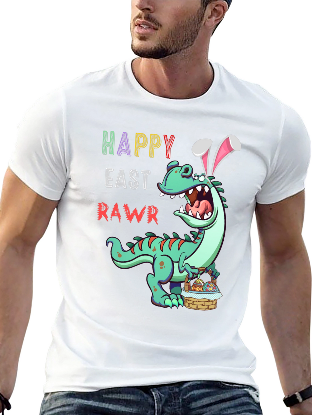 Happy Easter RAWR Dinosaur T-Shirt