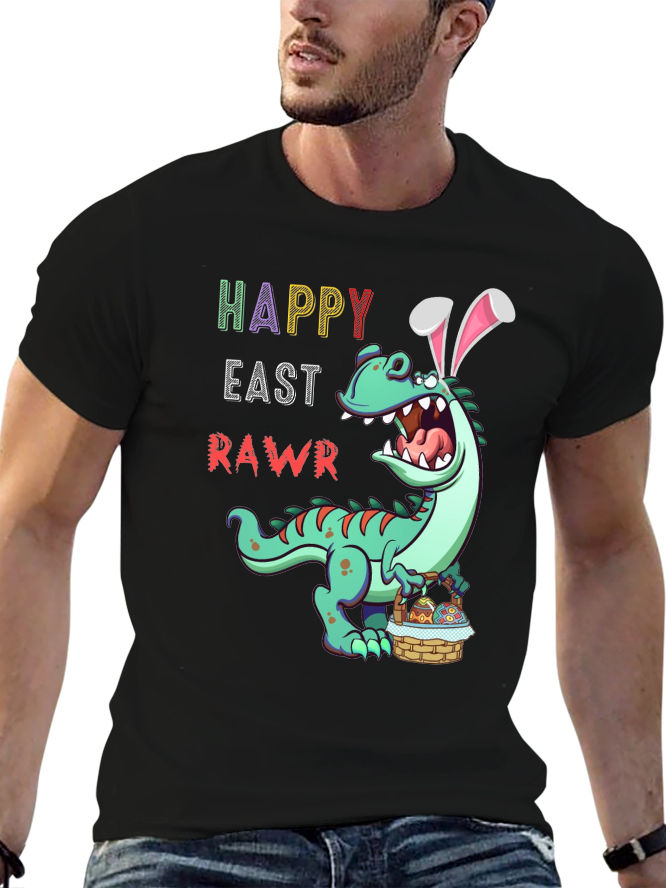Happy Easter RAWR Dinosaur T-Shirt