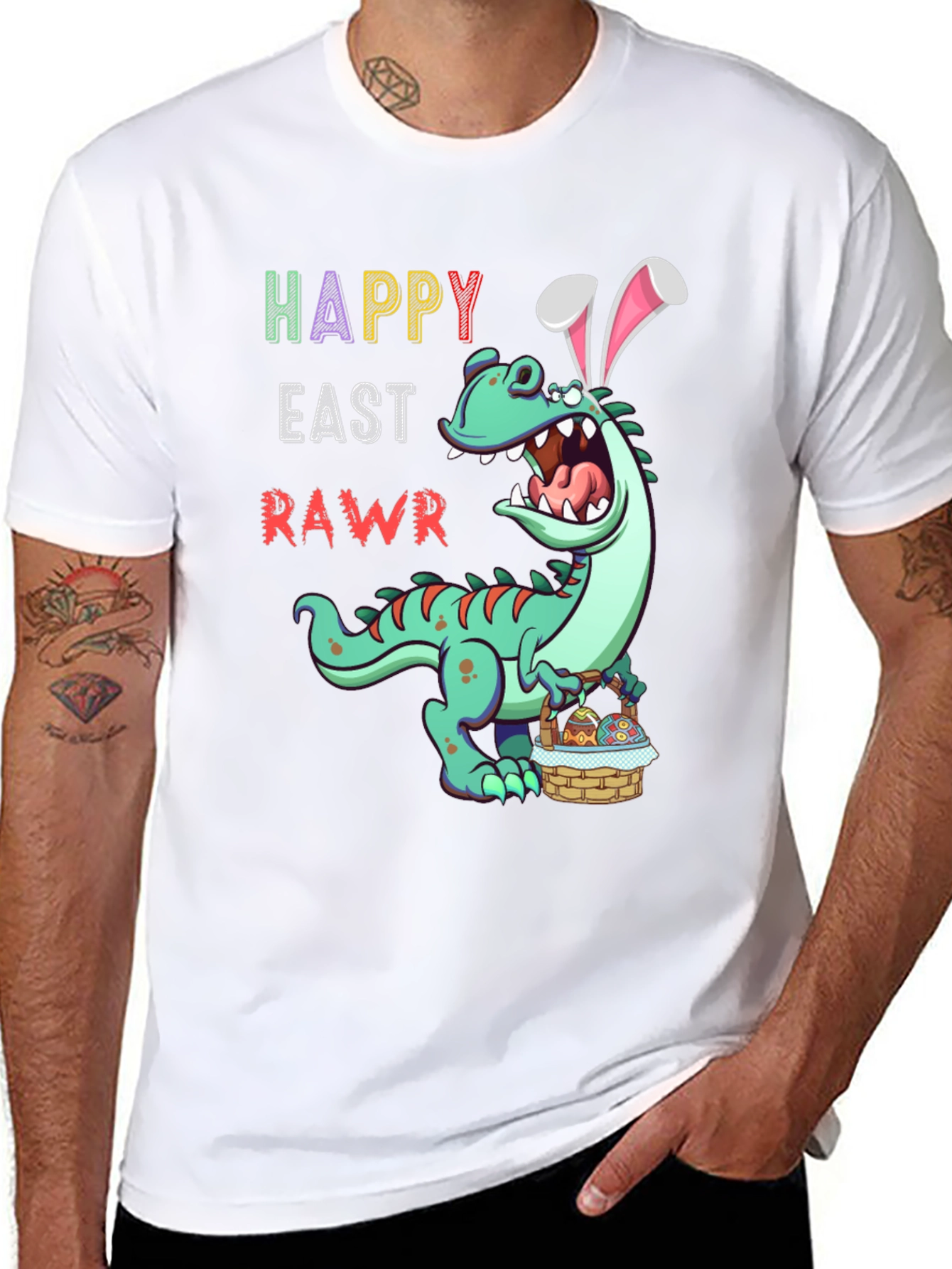 Happy Easter RAWR Dinosaur T-Shirt