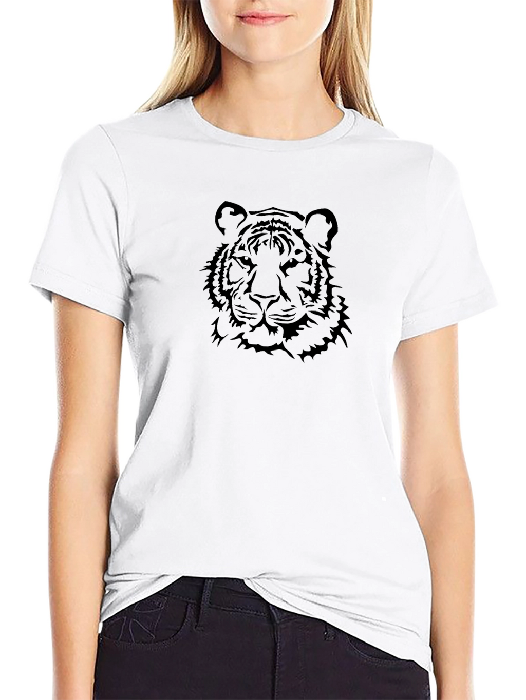 Black Tiger Graphic T-Shirt - Stylish and Bold