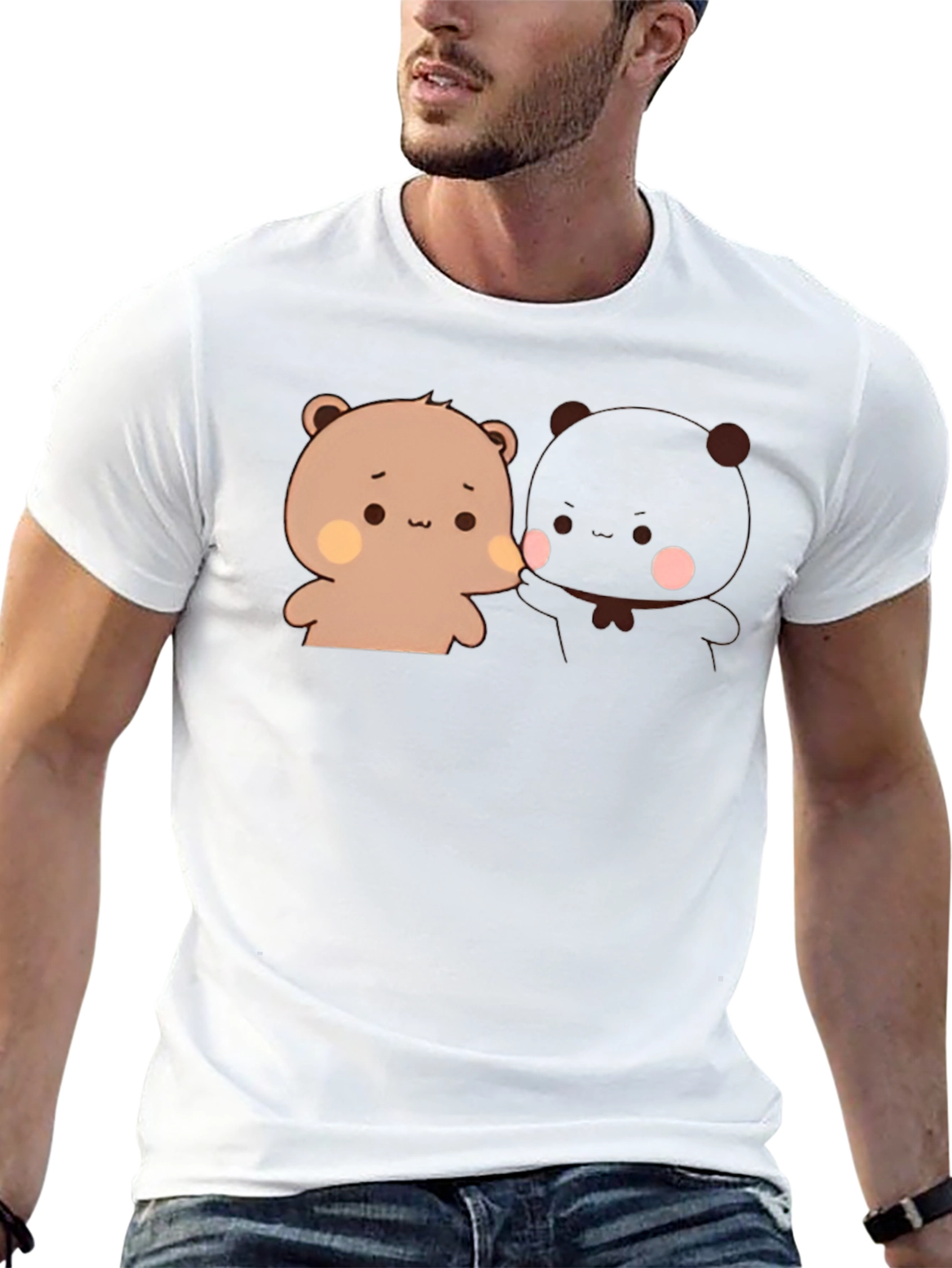 Cute Bear Couple Graphic T-Shirt
