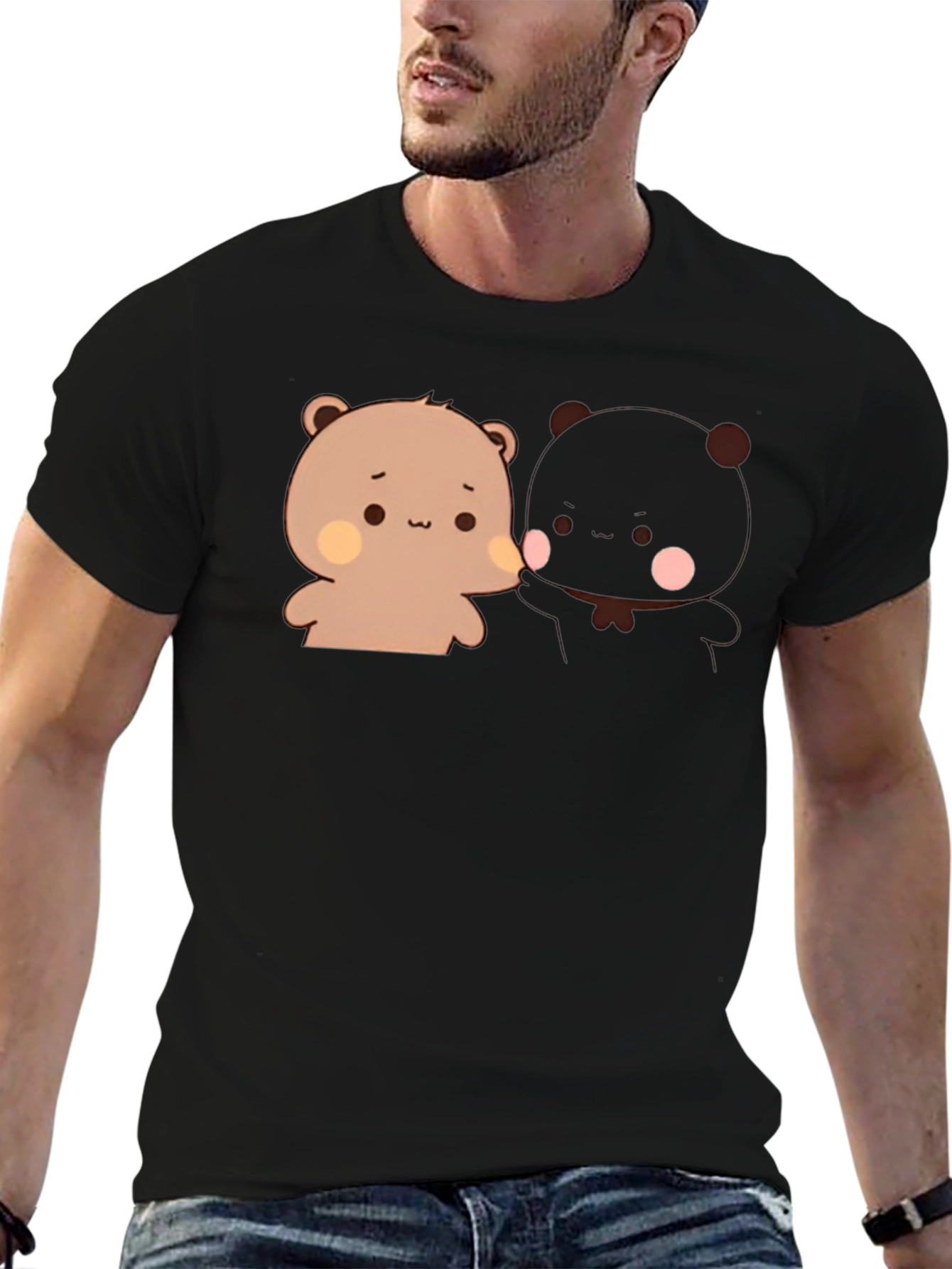 Cute Bear Couple Graphic T-Shirt