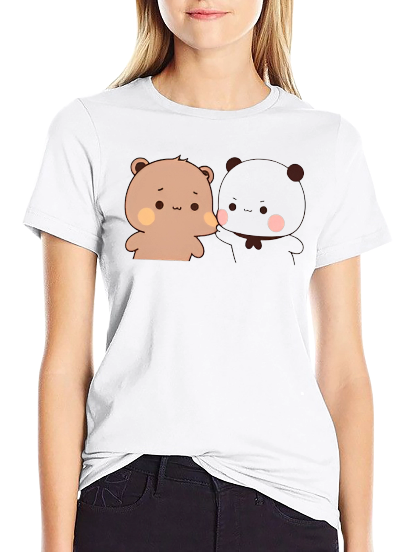Cute Bear Couple Graphic T-Shirt