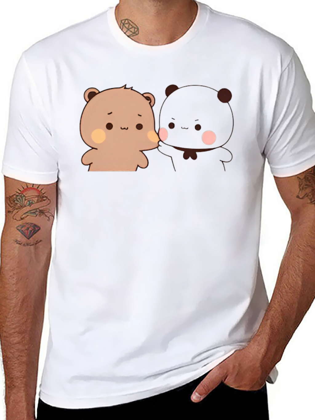 Cute Bear Couple Graphic T-Shirt