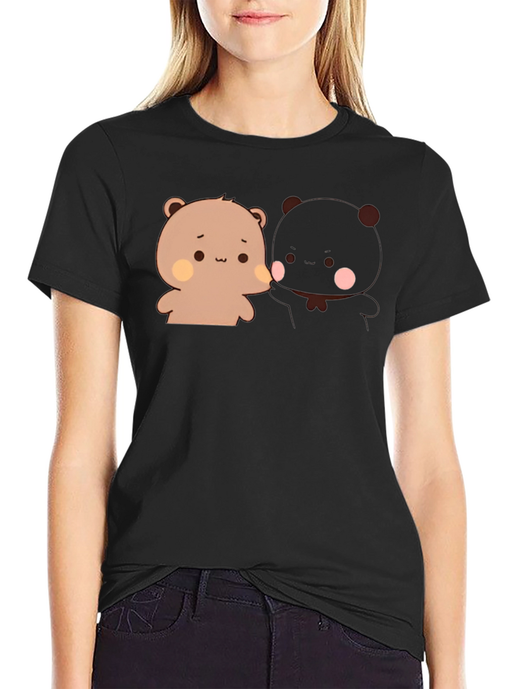 Cute Bear Couple Graphic T-Shirt