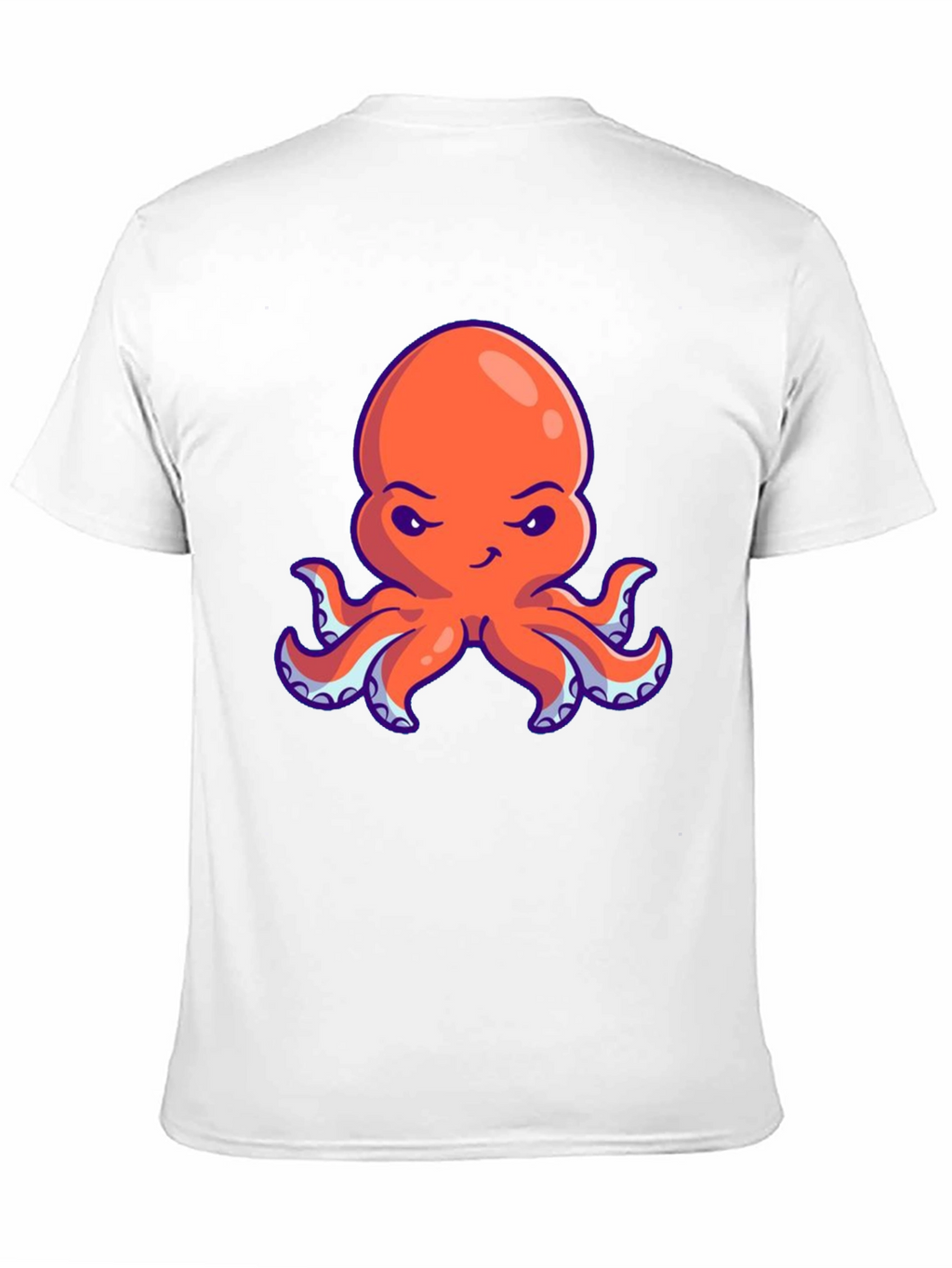 Orange Octopus Graphic Tee - Unique Design