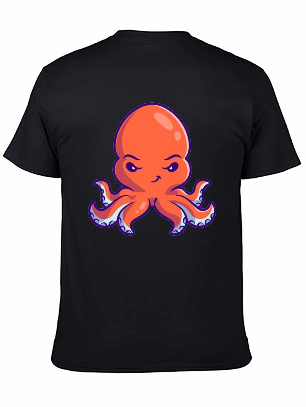 Orange Octopus Graphic Tee - Unique Design