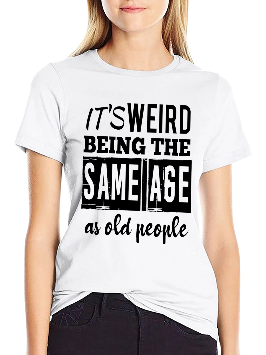 Funny Age Saying Mens Black T-Shirt