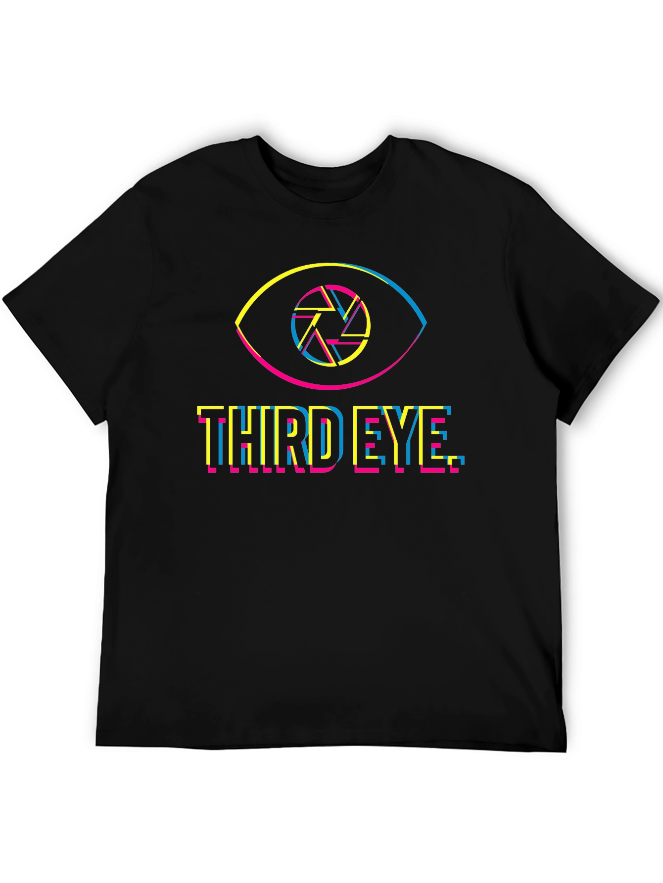 Third Eye Graphic Tee - Black Cotton T-Shirt